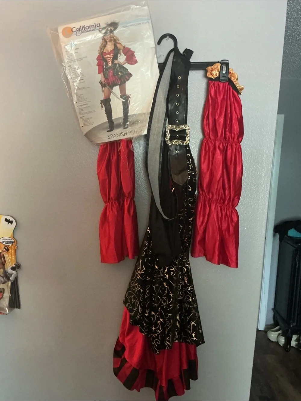 Kids Red Pirate Costume with Gold Trim - Classic Adventure Set